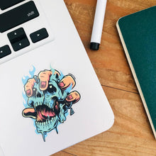 Load image into Gallery viewer, Fire Skull Sticker